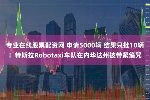 专业在线股票配资网 申请5000辆 结果只批10辆！特斯拉Robotaxi车队在内华达州被带紧箍咒